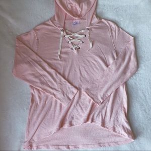 PINK PULLOVER HOODIE